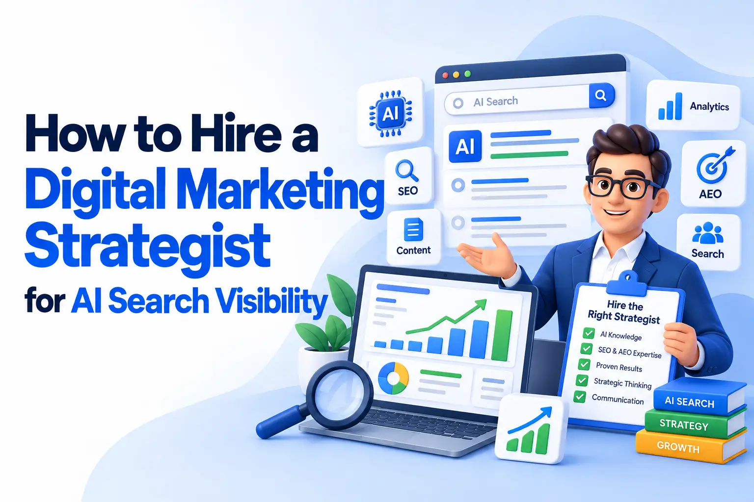 How to Hire a Digital Marketing Strategist for AI Search Visibility